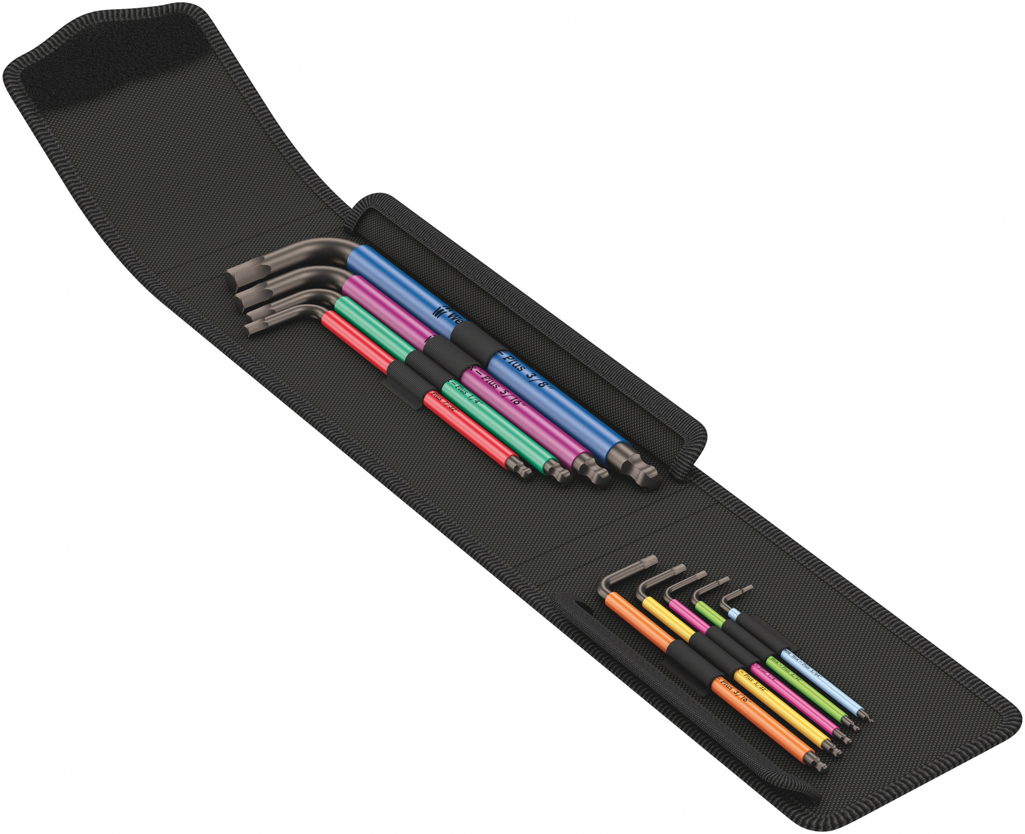 950/9 SPKL Hex-Plus Multicolour Imperial BlackLaser 1 Набор Г-образных ключей, с шаром, 9 пр., 5/64-3/8"