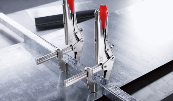 GRZ20 Зажим цанговый - Струбцина параллельная 200/65, для маленьких круглых деталей