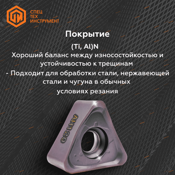 Пластина TNMU1207R16PER-MJ AH120 TUNGALOY