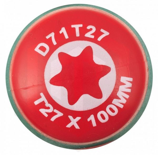 Jonnesway D71T27 Отвертка стержневая TORX® ANTI-SLIP GRIP, T27х100 Jonnesway D71T27 Отвертка стержневая TORX® ANTI-SLIP GRIP, T27х100
