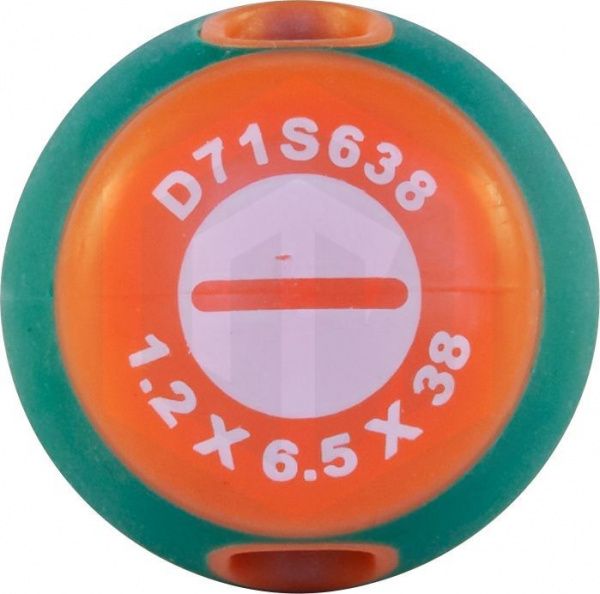 Jonnesway D71S638 Отвертка стержневая шлицевая ANTI-SLIP GRIP, SL6.5х38 мм Jonnesway D71S638 Отвертка стержневая шлицевая ANTI-SLIP GRIP, SL6.5х38 мм