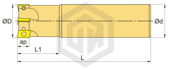 Фреза концевая прямая PE01.16Z25.025.02.150 SANT Фреза концевая прямая PE01.16Z25.025.02.150 SANT