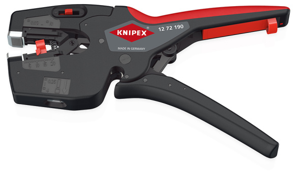 KNIPEX NexStrip Стриппер автоматический 3-в-1, 0.03-10 мм² AWG 32-8, рез до 10 мм²,  обжим: квадрат, 0.25-4 мм², 2 х 2.5 мм², 190 мм, SB KNIPEX NexStrip Стриппер автоматический 3-в-1, 0.03-10 мм² AWG 32-8, рез до 10 мм²,  обжим: квадрат, 0.25-4 мм², 2 х 2.5 мм², 190 мм, SB