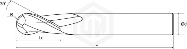 Фреза сферическая E680 D20-BN10.0-L100-T2-TiAlSiN-HRC STI Фреза сферическая E680 D20-BN10.0-L100-T2-TiAlSiN-HRC STI
