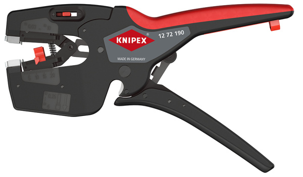 KNIPEX NexStrip Стриппер автоматический 3-в-1, 0.03-10 мм² AWG 32-8, рез до 10 мм²,  обжим: квадрат, 0.25-4 мм², 2 х 2.5 мм², 190 мм, SB KNIPEX NexStrip Стриппер автоматический 3-в-1, 0.03-10 мм² AWG 32-8, рез до 10 мм²,  обжим: квадрат, 0.25-4 мм², 2 х 2.5 мм², 190 мм, SB