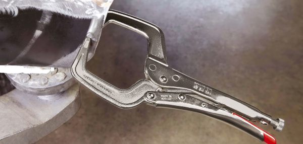 Зажим сварочный, для больших заготовок с рёбрами до 40 мм, квадрат 90 мм, длина 280 мм