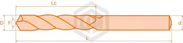 Сверло твердосплавное D6.7-d8-L91-l53 TiSiNA STI Сверло твердосплавное D6.7-d8-L91-l53 TiSiNA STI