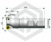 Фреза концевая радиусная RF01.10W20.025.02 SANT
