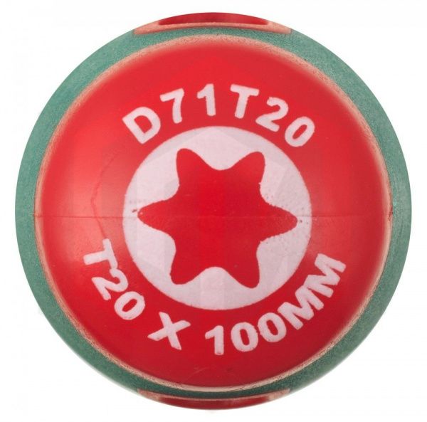 Jonnesway D71T20 Отвертка стержневая TORX® ANTI-SLIP GRIP, T20х100 Jonnesway D71T20 Отвертка стержневая TORX® ANTI-SLIP GRIP, T20х100