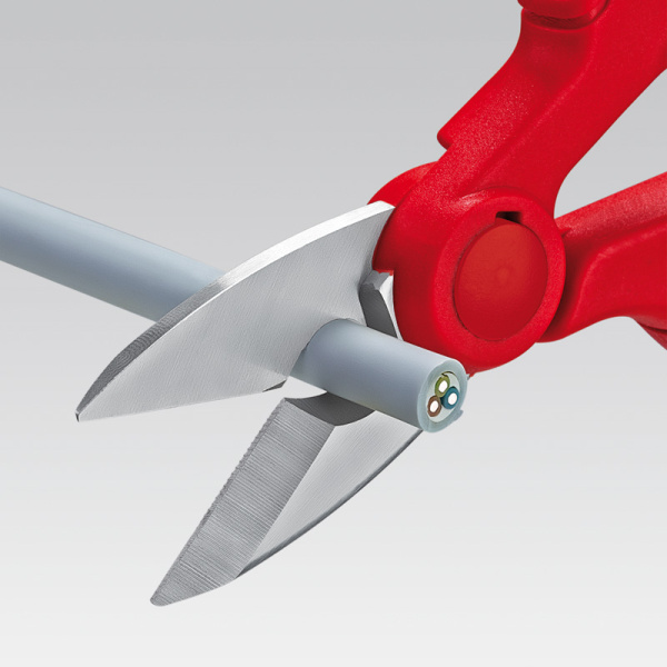 Ножницы электрика, микронасечки, 155 мм, нерж, 2-комп ручки, SB Ножницы электрика, микронасечки, 155 мм, нерж, 2-комп ручки, SB