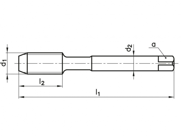 Метчик машинный G1/8" 4262 DIN 5156 RSP35 HSSE TiN NAREX Метчик машинный G1/8" 4262 DIN 5156 RSP35 HSSE TiN NAREX