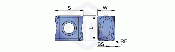 Пластина LMMU160908PNER-MJ AH725 TUNGALOY