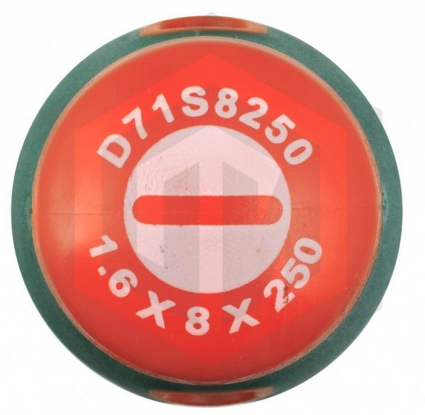 Jonnesway D71S8250 Отвертка стержневая шлицевая ANTI-SLIP GRIP, SL8.0х250 мм Jonnesway D71S8250 Отвертка стержневая шлицевая ANTI-SLIP GRIP, SL8.0х250 мм