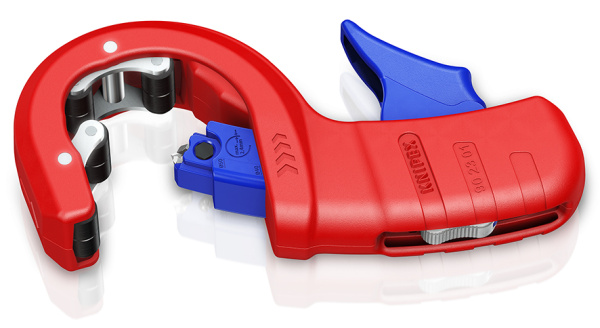 KNIPEX DP50 Труборез для канализационных пластиковых труб Ø 32/40/50 мм, толщина max 2.4 мм, длина 202 мм, BK KNIPEX DP50 Труборез для канализационных пластиковых труб Ø 32/40/50 мм, толщина max 2.4 мм, длина 202 мм, BK