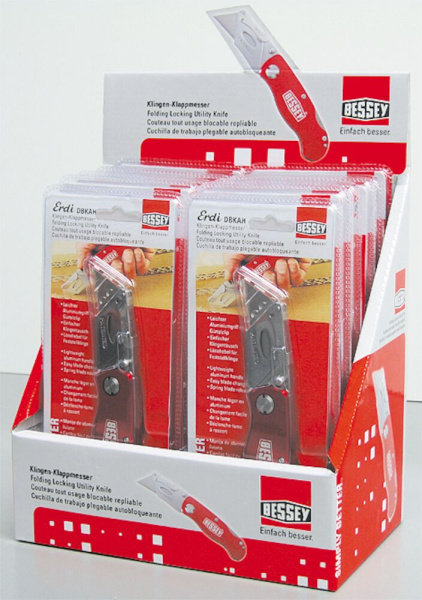 DBKAH-EU Нож складной строительный, быстрая замена лезвий, отсек для запасных лезвий, алюминиевая ручка DBKAH-EU Нож складной строительный, быстрая замена лезвий, отсек для запасных лезвий, алюминиевая ручка