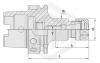 Патрон цанговый HSK63A-ER32-100 DIN 6499 STI