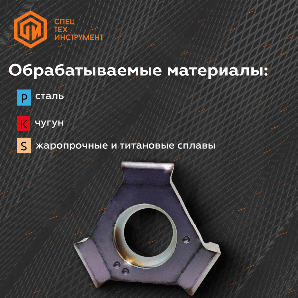 Пластина TVKX03X304TN-MJ AH120 TUNGALOY