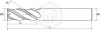 Фреза E650 D8-L60-T4-AlCr-HRC55 STI Фреза E650 D8-L60-T4-AlCr-HRC55 STI