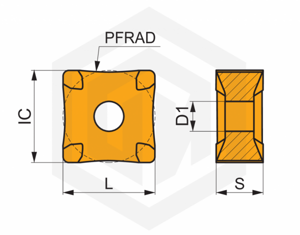 Пластина SNMX 19-R110:6640 DORMER&PRAMET Пластина SNMX 19-R110:6640 DORMER&PRAMET