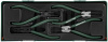 Jonnesway AG010002SC Ложемент с пластиковой крышкой, набор щипцов 7" для стопорных колец, 4 предмета.