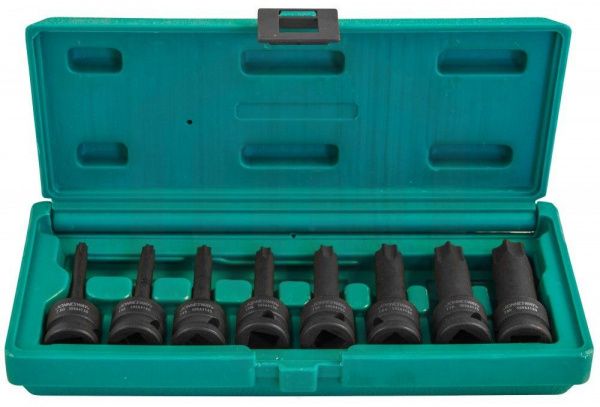 Jonnesway S06A408S Набор ударных головок "TORX" 1/2DR"Т30- T80 78мм, 8 предметов Jonnesway S06A408S Набор ударных головок "TORX" 1/2DR"Т30- T80 78мм, 8 предметов