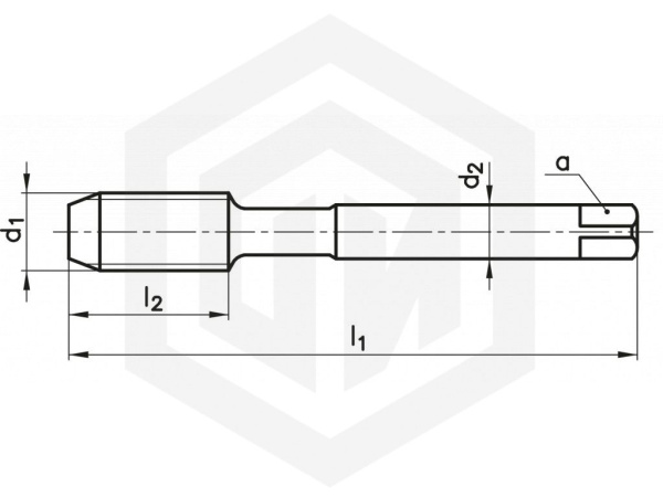 Метчик машинный M14x1.5 3690 DIN 374 B ISO2 HSSE OX NAREX Метчик машинный M14x1.5 3690 DIN 374 B ISO2 HSSE OX NAREX