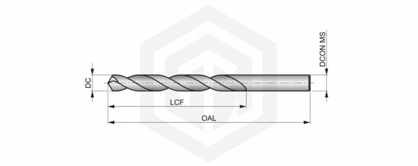 Сверло A1002.5 DORMER&PRAMET Сверло A1002.5 DORMER&PRAMET