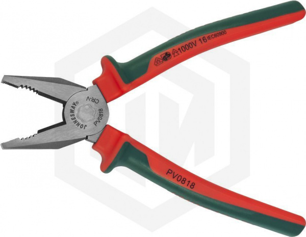 Jonnesway PV0818 Пассатижи диэлектрические с двухкомпонентными рукоятками, 200 мм Jonnesway PV0818 Пассатижи диэлектрические с двухкомпонентными рукоятками, 200 мм