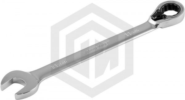 Jonnesway W106122 (W60122) Ключ гаечный комбинированный трещоточный с реверсом, 22 мм Jonnesway W106122 (W60122) Ключ гаечный комбинированный трещоточный с реверсом, 22 мм