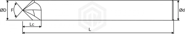 Фреза фасочная ZD600 D4-F60-L50-AlTiN-HRC55 STI Фреза фасочная ZD600 D4-F60-L50-AlTiN-HRC55 STI