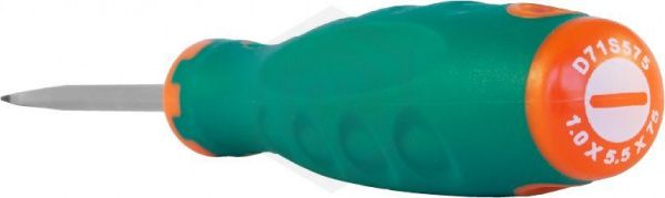 Jonnesway D71S575 Отвертка стержневая шлицевая ANTI-SLIP GRIP, SL5.5х75 мм Jonnesway D71S575 Отвертка стержневая шлицевая ANTI-SLIP GRIP, SL5.5х75 мм