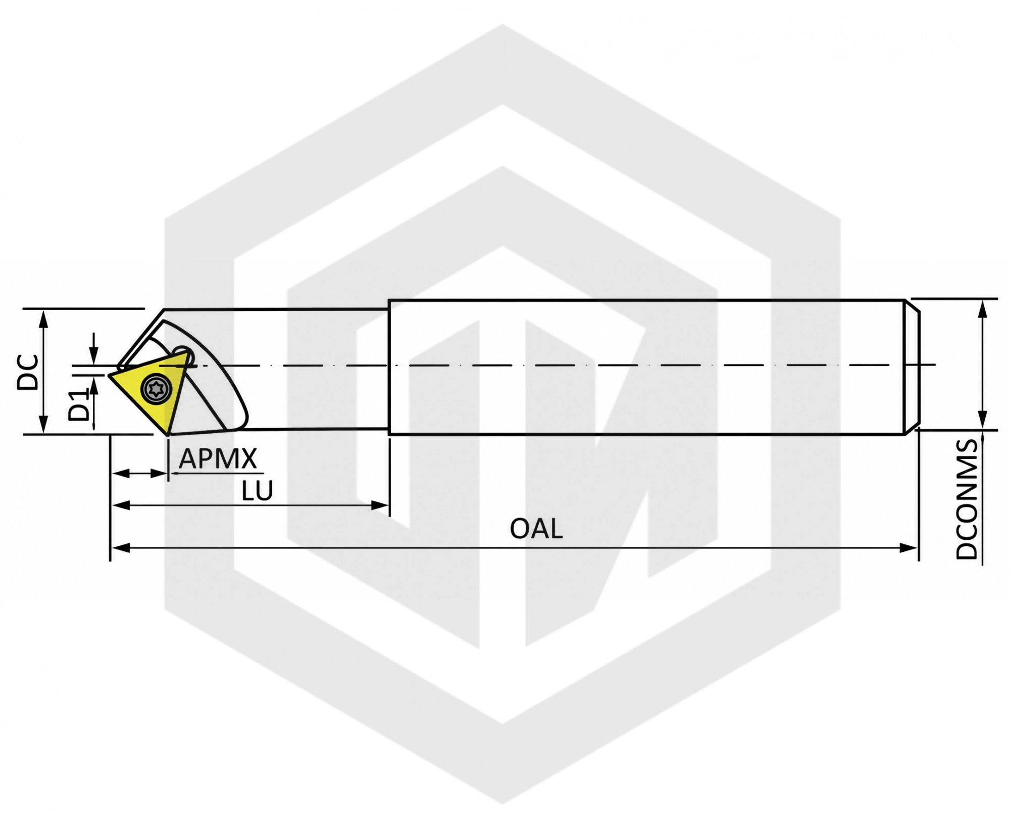 Фреза фасочная SSH-C20-30-120-2T STI