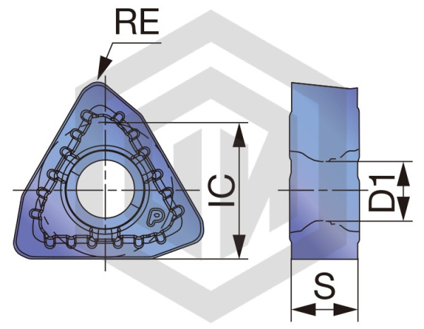 Пластина WWMU13X512R-DJ AH9030 TUNGALOY