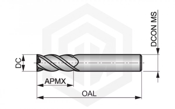 Фреза 6.0 S2166.0 DORMER Фреза 6.0 S2166.0 DORMER