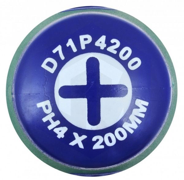 Jonnesway D71P4200 Отвертка стержневая крестовая ANTI-SLIP GRIP, PH4х200 Jonnesway D71P4200 Отвертка стержневая крестовая ANTI-SLIP GRIP, PH4х200