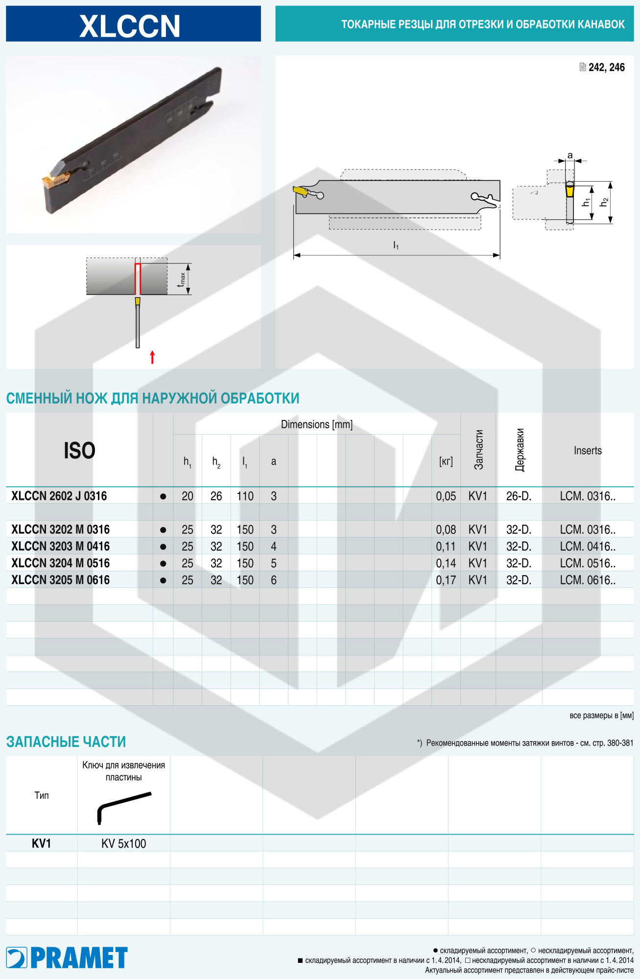 Лезвие XLCCN 3202 М 0316 DORMER&PRAMET Лезвие XLCCN 3202 М 0316 DORMER&PRAMET