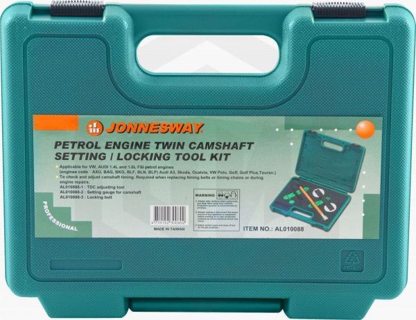 Jonnesway AL010088 Набор для установки валов ГРМ двигателей VAG 1.2, 1.4, 1.6 л. FSI/TFSI