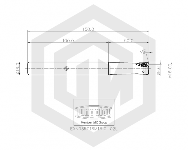 Фреза концевая EXN03R016M16.0-02L TUNGALOY